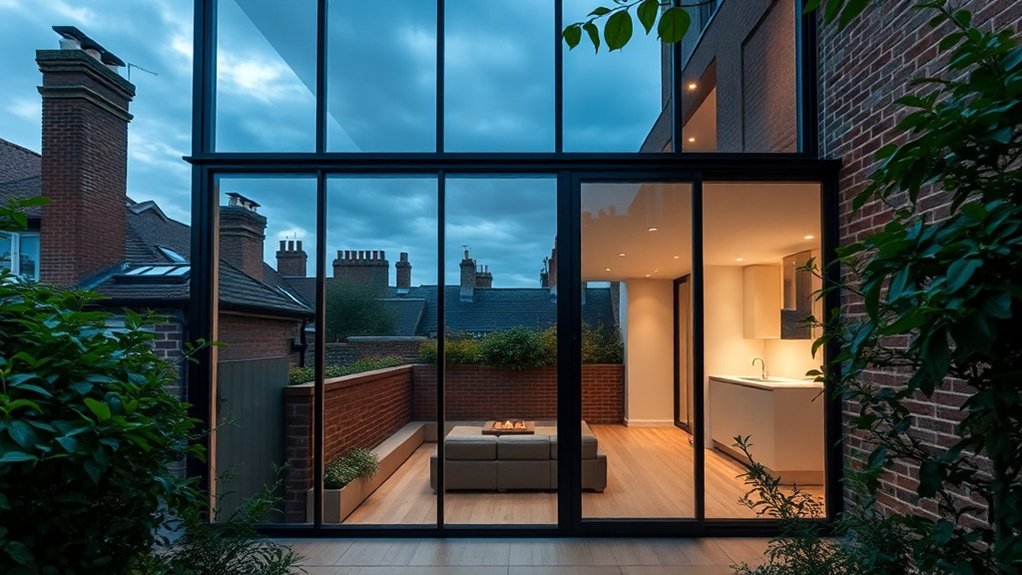 Glass Extension Walls Wokingham