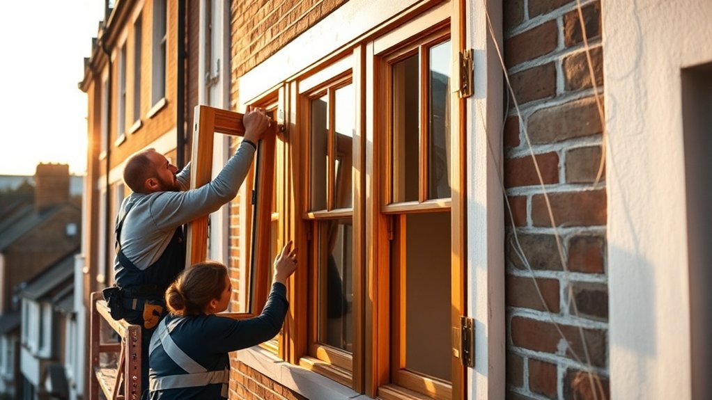 Wooden Window Installation Wokingham
